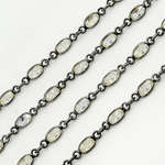 Load image into Gallery viewer, Cubic Zirconia Small Oval Shape Connected Chain