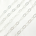 Load image into Gallery viewer, 925 Sterling Silver Flat Oval Link Chain.