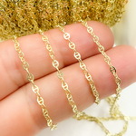 Load image into Gallery viewer, Gold Plated 925 Sterling Silver Fancy Link Chain.