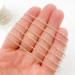 Load image into Gallery viewer, Sterling Silver Diamond Cut Ball Chain