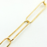 Load image into Gallery viewer, Gold Plated 925 Sterling Silver Paperclip Chain.