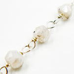 Load image into Gallery viewer, Coated Rainbow Moonstone Sterling Silver Wire Chain
