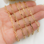 Load image into Gallery viewer, Gold Plated 925 Sterling Silver Short & Long Oval Link Chain.