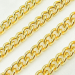 Load image into Gallery viewer, Gold Plated 925 Sterling Silver Hollow Curb Chain
