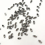 Load image into Gallery viewer, Black Rhodium Sterling Silver Ball Chain Clasp