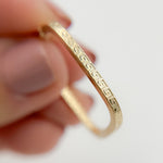 Load image into Gallery viewer, 15850000415. 14K Solid Gold Textured Square Hollow Hoop Earrings
