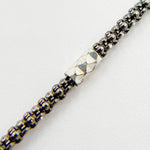Load image into Gallery viewer, Black Rhodium Sterling Silver Popcorn Satellite Necklace