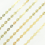 Load image into Gallery viewer, V15GP. Gold Plated Sterling Silver Circles Pattern Chain