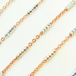 Load image into Gallery viewer, Rose Gold Plated Sterling Silver Satellite Diamond Cut Tube Chain