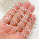 Load image into Gallery viewer, Sterling Silver Diamond Cut Paperclip Chain