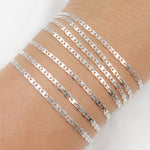 Load image into Gallery viewer, Sterling Silver Flat Marina Chain