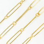 Load image into Gallery viewer, Gold Plated 925 Sterling Silver Smooth Oval and Round Link Chain.
