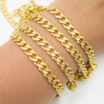 Load image into Gallery viewer, Gold Plated Sterling Silver Matte Curb Chain