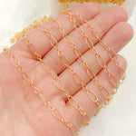 Load image into Gallery viewer, Gold Filled Twisted Oval Chain Bulk