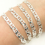 Load image into Gallery viewer, 925 Sterling Silver Flat Marina Chain