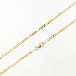 Load image into Gallery viewer, 050GA3BGT2A9L001. 14K Solid Gold Figaro Chain