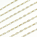 Load image into Gallery viewer, XM3106PZXETT. 14k Gold Filled Smooth and Silver Textured Paperclip Link Chain