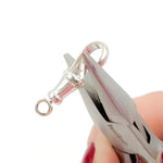 Load image into Gallery viewer, 23MM White Sterling Silver Swivel Clasp