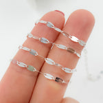 Load image into Gallery viewer, Z95SS. Sterling Silver Flat Marina Link Chain
