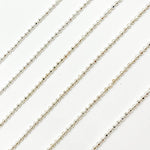 Load image into Gallery viewer, Sterling Silver Diamond Cut Ball Chain