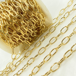 Load image into Gallery viewer, Gold Plated Sterling Silver Smooth Oval Link Chain