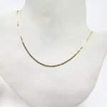 Load image into Gallery viewer, 14k Solid Gold Flat Marina Link Chain