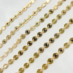 Load image into Gallery viewer, 14K Gold Filled Textured Disc Chain