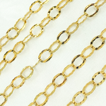Load image into Gallery viewer, Y97GP. Gold Plated 925 Sterling Silver Hammered Round Link Chain