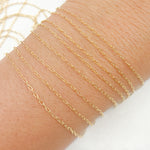Load image into Gallery viewer, 1218DGF. 14K Gold-Filled Smooth Cable Chain