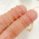 Load image into Gallery viewer, 14K Gold Filled Oval Rolo Chain