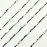 Load image into Gallery viewer, Black Rhodium Sterling Silver Satellite Diamond Cut Tube Chain