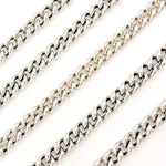 Load image into Gallery viewer, Oxidized Sterling Silver Curb Chain