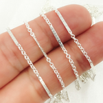 Load image into Gallery viewer, 925 Sterling Silver Cable Bar Chain