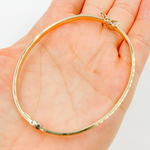 Load image into Gallery viewer, Bangle23. 14K Solid Gold Flat Bangle