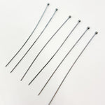 Load image into Gallery viewer, Black Rhodium Sterling Silver Ball 1 Inch Headpin