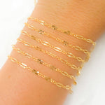 Load image into Gallery viewer, 14K Gold Filled Diamond Cut Marina Link Chain