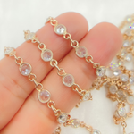 Load image into Gallery viewer, Cubic Zirconia Round Shape Connected Chain