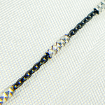 Load image into Gallery viewer, Black Rhodium Sterling Silver Satellite Diamond Cut Tube Chain