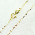 Load image into Gallery viewer, 14k Solid Yellow Gold Flat Cable Chain