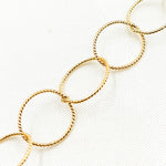 Load image into Gallery viewer, 14K Gold Filled Twisted Round Link Chain