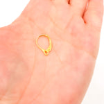 Load image into Gallery viewer, Gold Plated Sterling Silver Lever Back Ear Wire