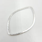 Load image into Gallery viewer, 45MM White Sterling Silver Brushed Marquis Connector