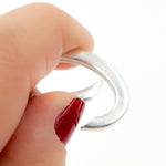 Load image into Gallery viewer, 28MM White Sterling Silver Oval Clasp