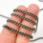 Load image into Gallery viewer, Sterling Silver Oxidized Curb Chain