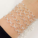 Load image into Gallery viewer, Sterling Silver Smooth Round & Oval Link Chain