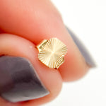 Load image into Gallery viewer, EFZ53578. 14K Solid Gold Rectangle Stud Earrings