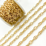 Load image into Gallery viewer, Gold Plated 925 Sterling Silver Gold Plated Textured Marina Chain