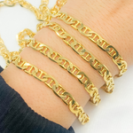 Load image into Gallery viewer, Y78GP. Gold Plated 925 Sterling Silver Flat Marina Chain