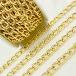 Load image into Gallery viewer, Gold Plated 925 Sterling Silver Textured Curb Link Chain