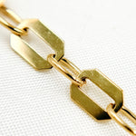 Load image into Gallery viewer, 14k Solid Yellow Gold Mirror Flat Octagon Link Chain